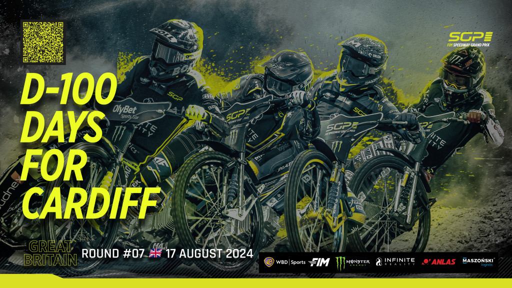 100 DAYS TO GO – THE COUNTDOWN IS ON TO THE FIM SPEEDWAY GP IN CARDIFF 
